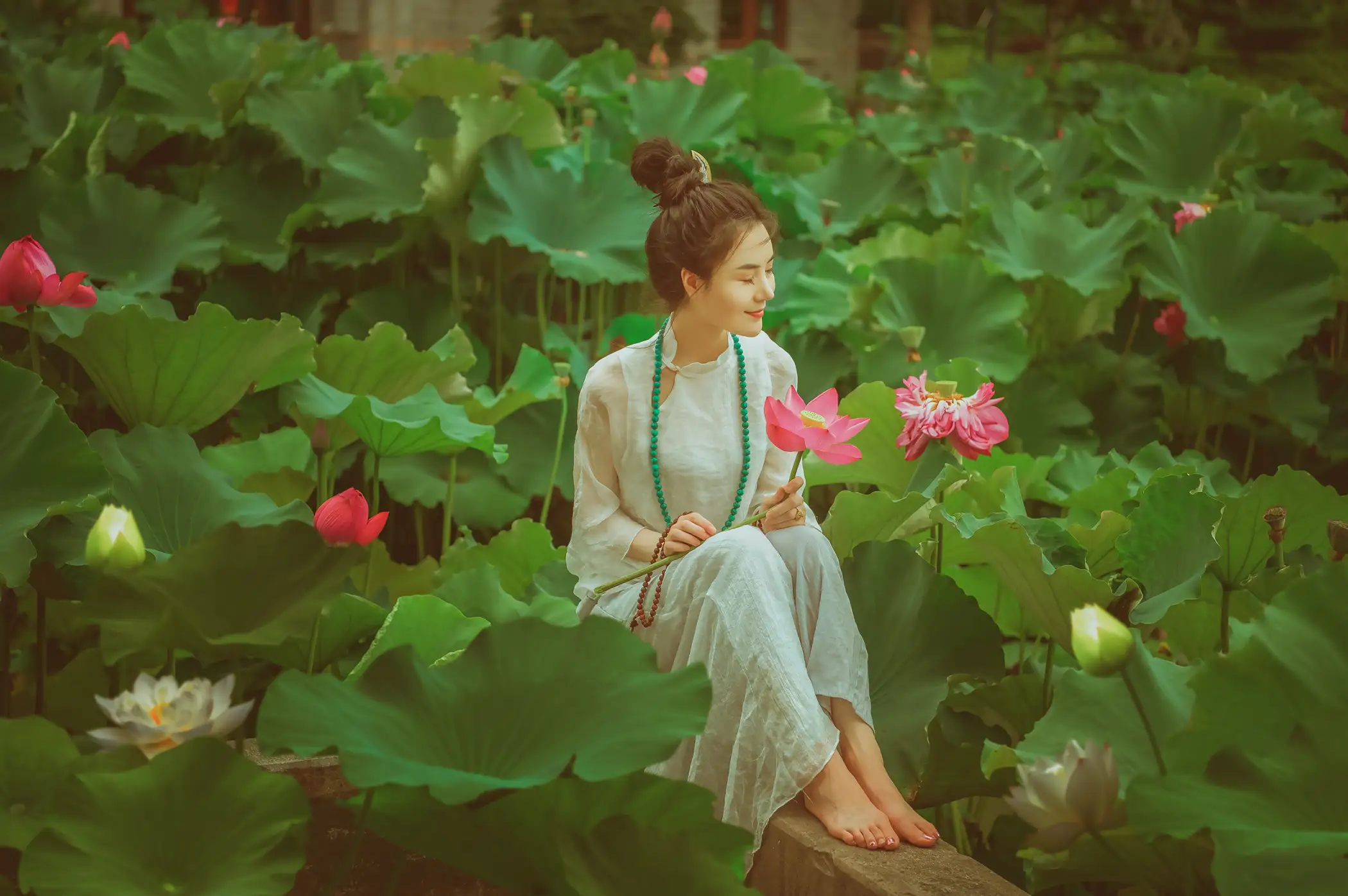 [YITUYU] 2021.08.14 Vol.128 – Lotus Appreciation trees#[36P]-19